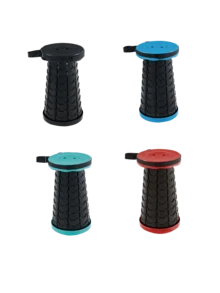 1 件户外可折叠圆形可调节便携式钓鱼椅、折叠凳 - 彩色 - 查看 5