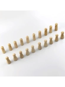 20个3.5厘米未上漆木制娃娃身体，手工制作，可用于DIY涂装、钉钉游戏、派对装饰，男女款均有。 - 35MM - 查看 4