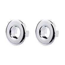 1/2pcs Flush Outlet Overflow Cover, Flush Outlet Ring, Overflow Flush Outlet Cover, Sink Overflow Plug, Bathroom Flush Outlet Overflow Ring, Suitable For Flush Outlets With An Opening Diameter Of 22 - 24 Millimeters.