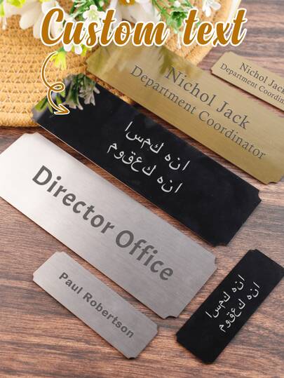 LICVIC Customized Text Door Plate Number, Personalized Address Plate, Customized Door Plate Number, Plaque And Sign, House Address Plate, Customizable Outdoor Street Address Plate, Home Decor, Memorial Plaque, Living Room/Bedroom/Door Plate, Valentine's Day Gift, Creative Gift, For Friends, Mother, Couples, Family