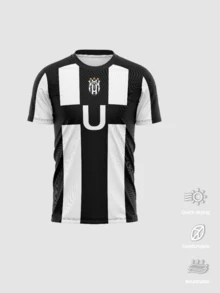 KOVSEE Blue Chain Anime Ubers Lorenzo 2 Soccer Jersey, Unisex Anime Soccer Shirt, Anime Gift For Him Or Her Sports - Black and White - View 2