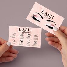50 Packs Lash Aftercare Card Lash Extension Aftercare Instructions Cards 3.5 X 2 Inch Lash Lift And Tint Aftercare Card For Lash Tech Essentials Lash Tech Supplies Lash Aftercare Kit Lash Care Kit