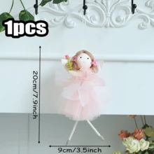 1pc-New Year Spring Lace Dress Flower Fairy Angel Pendant Decoration, DIY Decorative Pendant For Festival Parties, Suitable For Home, Bedroom, Living Room, Garden, Courtyard Tree Decoration, Wedding Decoration, New Year, Valentine's Day, Easter Decoration, Valentine's Day Gift, New Year Gift, Birthday Gift, Mother's Day Gift - Multicolor - View 6