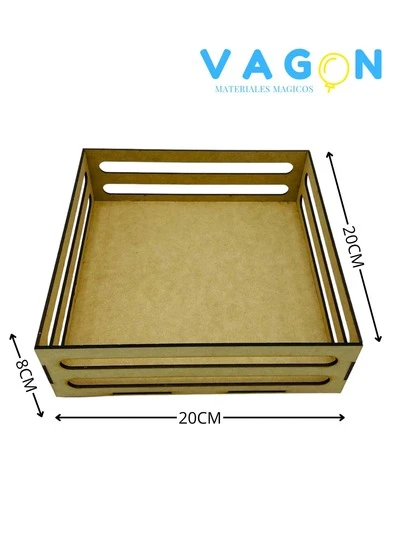 Kit huacales MDF armables 6,10 piezas20x20x08cm decoración centro de mesa fiesta evento organización mesa, Regalos