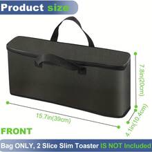 Ultra-Thin Toaster Dust-Proof & Waterproof Bread Storage Bag - Black - View 4