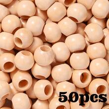 50 hạt gỗ tự nhiên cỡ lớn 16x20mm - Màu nâu đậm, đen, xanh dương, be, xanh ngọc - Hạt tròn dùng làm hạt đệm, đã được khoan sẵn lỗ, thích hợp để tự làm đồ trang sức, đan lát, làm vòng cổ, vòng tay, vòng hoa. - hạt gỗ - Xem 13