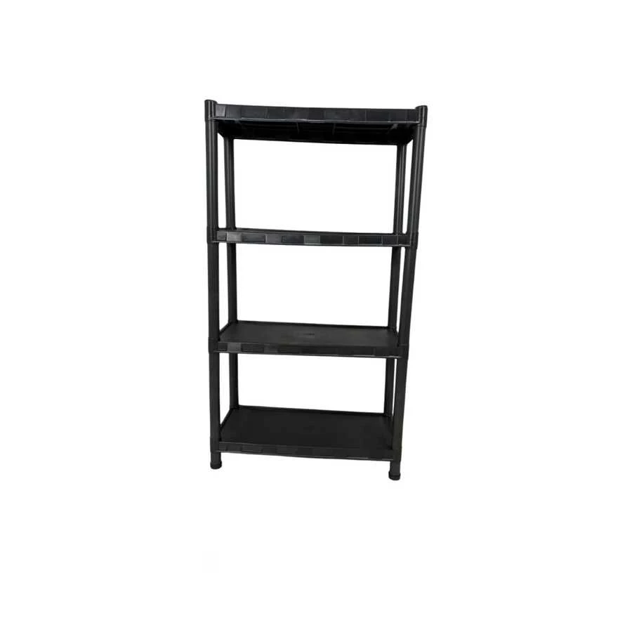 Modular Multi-Use Plastic Bookshelf. - 4 Shelves - View 1