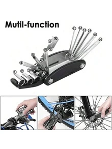 16-In-1 Mountain Bike Portable Socket Multipurpose Wrench Bicycle Multi Tool Screwdriver, Motorcycle Bicycle Repair Tools