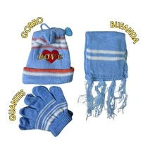 12 piezas de Conjunto de invierno para bebé 0-6 meses con gorro, bufanda y guantes, diseño cálido, suave y cómodo para temporada de frío - Surtido - Ver 2
