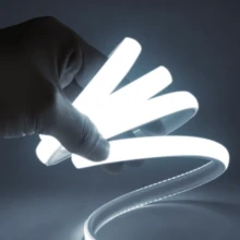 1条COB LED灯带，适用于化妆镜、梳妆台、电视背光、橱柜、置物架照明、房间装饰 - 1米/5米/10米 即插即用，带背胶和安装套件 - 查看 6