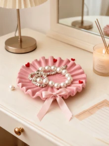 1pc Hand-Shaped Home Desktop Decoration Ornaments Jewelry Decoration Plate Key Ring Plate Give Hands Sculpture Resin Crafts Decoration, Best Gift, Winter, Decorations, Home, Wedding Decoration, Home Decoration, Jewelry Collection Box, Party Decoration Valentine's Day Birthday - Multicolor - View 3