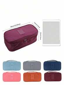 Travel Underwear Storage Bag, Portable Toiletry Bag, Travel Underwear Bra Organizer Bag - Multicolor - View 10