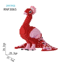 5000片孔雀积木玩具，DIY装饰，家居装饰，适合14岁以上人群的节日礼物，ABS材质，是圣诞节和万圣节的理想礼物，节日装饰，圣诞装饰，营造节日氛围，装饰展示，创意设计，经久耐用，大型结构，组装套件，收藏展示，游戏玩家 - 彩色 - 查看 12