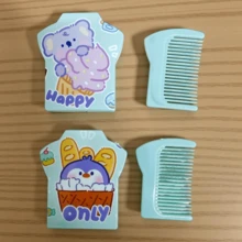 ✨ Espejo de Bolsillo Kawaii – 4 Colores Disponibles con Diseños Surtidos - Celeste - Ver 3