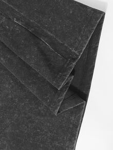 Camiseta Vintage Oversized de Tatsumaki de One Punch Man – Arte de Héroe Psíquico en Algodón Pesado Lavado, Coleccionista de Anime de Doble Cara, Ropa de Calle para Hombres - Negro - Ver 4