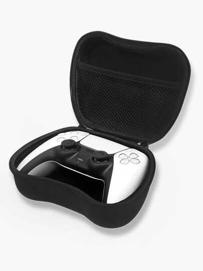 Adecuado para cajas de almacenamiento de controladores de PS de varios tipos, estuches protectores profesionales de controladores, tapas de palancas de mando de controladores de juegos (reemplazables), bolsas para controladores de juegos, resistente al agua, anti-presión, bolsas de almacenamiento portátiles, diseño tipo mochila, estuches protectores de carcasa dura, cubiertas protectoras de carcasa dura. Una opción de regalo ideal para entusiastas de los juegos.