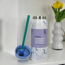 2026 New Original OWALAs32oz Christmas Limited Edition Water Bottle - Sports Water Bottle With Leak-Proof Design & Pop-Up Lid, Multiple Colors Available | Top Gift Choice For Fitness, Running, School, Halloween, Thanksgiving, Christmas & More, Also A Fashionable Water Bottle For Women - Blue Ribbon - View 6