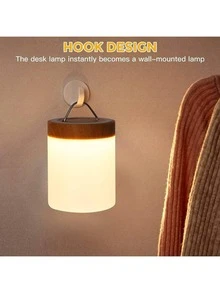 LED可充电便携式台灯，触摸式台灯，现代台灯，充电阅读灯，金属卧室灯，适用于餐厅、卧室、客厅和酒吧，圣诞礼物，现代照明，高品质做工，室内设计师，家居装饰，情人节，斋月装饰，照明，斋月家居装饰 - 彩色 - 查看 3