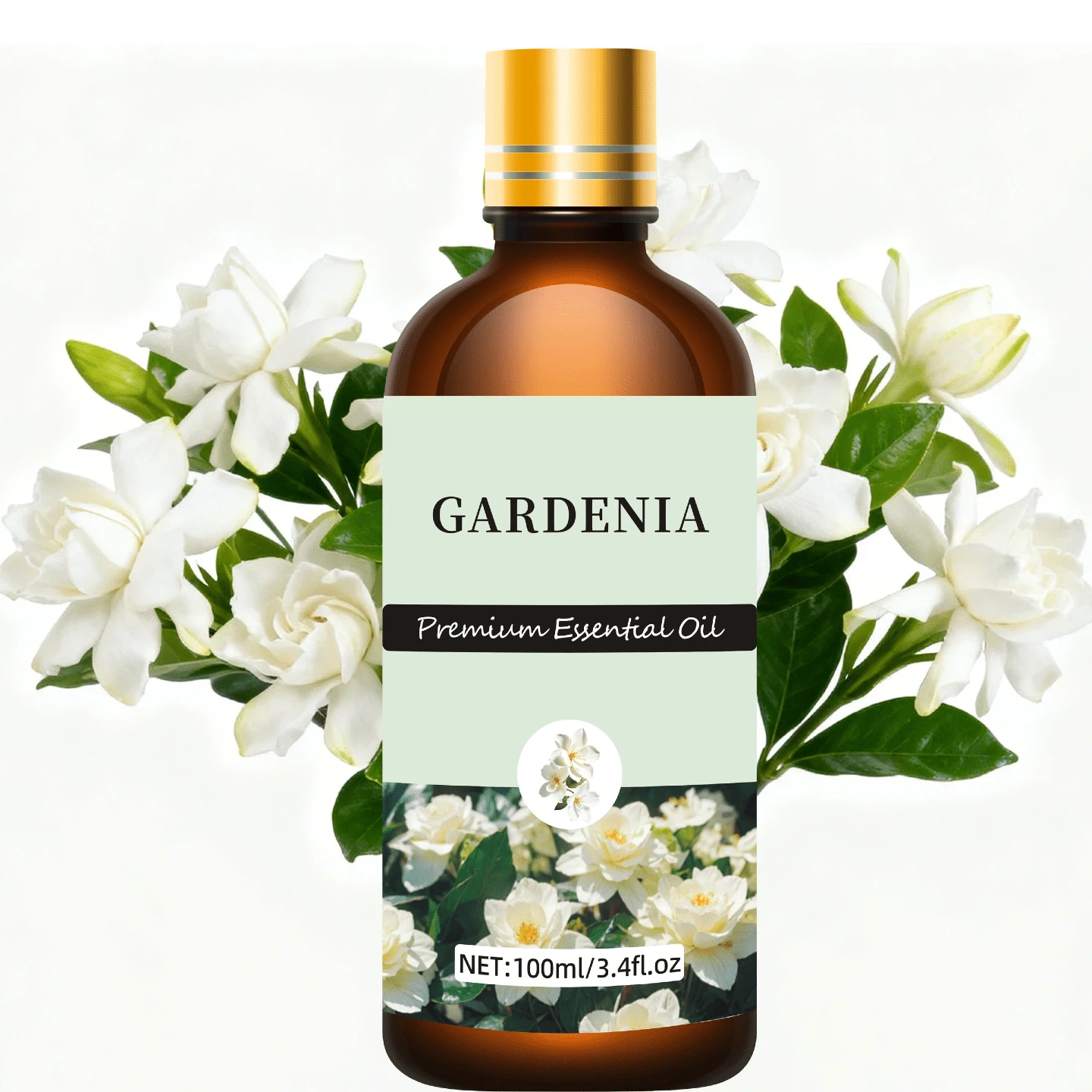 100毫升/30毫升/10毫升栀子花香氛精油，栀子花精油，适用于香薰机、加湿器、肥皂/蜡烛制作，男女皆宜，理想礼品