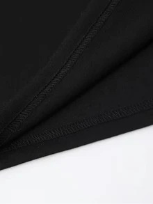 Black T-Shirt With Welcome Back To School Print In Colors For Back To School - Black - View 5