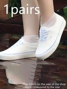 Reusable Silicone Shoe Covers, Outdoor Latex Rain Boot Waterproof Shoe Covers. Reusable, Durable, Waterproof And Slip-Resistant, Thick And Sturdy, Portable And Odorless, Suitable For Both Men And Women. (Minimal Material Residue May Remain During Production, Which Is Normal And Does Not Affect Usage.) - Multicolor - View 16