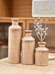 Đồ trang trí bằng nhựa có vân đơn giản, phong cách Bắc Âu hiện đại, thiết kế chống trơn trượt, có thể giặt rửa, thích hợp để trang trí phòng khách, phòng ngủ và văn phòng, cũng có thể dùng làm quà tặng đám cưới hoặc quà tặng Ngày của Mẹ. - Nhiều màu - Xem 2