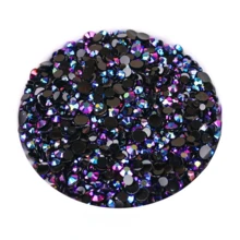 2MM-6MM, 5 Sizes Mix, 2000pcs/Pack, Jelly Candy AB Colors Glue On Round Flatback Rhinestones Gems Beads DIY Stones Diamond Design Accessories Glitter Manicure Decal Decorations For Phone Cover,Clothes,Bag,Shoes, Handicraft Products.