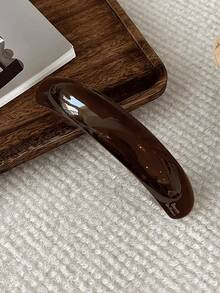 5 chiếc/1 chiếc Kẹp tóc lò xo cao cấp, thời trang dành cho bé gái, kẹp tóc kiểu Pháp cỡ lớn, phụ kiện cài tóc hình elip bóng bẩy, kẹp càng cua, kẹp tóc cài ngang, kẹp tóc cài dọc. - Nhiều màu - Xem 12