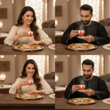 1/6套奢华金色浮雕陶瓷咖啡杯碟套装,80毫升/2.71盎司,手工雕刻,阿拉伯风格现代拿铁杯,波西米亚风,欧式咖啡馆家用高档瓷器下午茶杯碟甜点盘派对甜点,情侣杯,情人节,斋月圣诞节礼物 - 彩色 - 查看 11