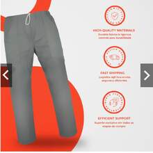 Heavy Duty Denim Pants, Super Resistant, Firm, Slim Fit, Gray, Uniform For Work, Construction, Professional, Industrial, Services - 灰色 - 查看 2