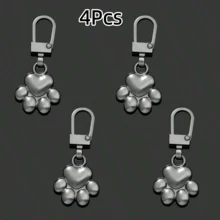 4/10个猫爪金属拉链拉片，可拆卸，适用于衣物、包袋、外套拉链更换，拉链维修工具 - 彩色 - 查看 20