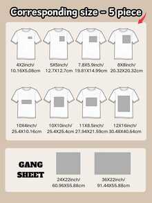 Bộ 1/5/10 miếng dán chuyển nhiệt DTF tùy chỉnh, dán ảnh và chữ lên quần áo theo yêu cầu, tự làm decal chuyển nhiệt, ảnh và chữ có thể tùy chỉnh, nhiều kích cỡ decal ủi tùy chỉnh, decal chuyển nhiệt áo thun, dành cho gia đình. - Phim chuyển nhiều màu - Xem 39