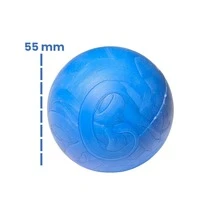 Bolinha Maciça Mordedor 3 Unidades Bola Colorida Para Cães Atóxica 55 mm Resistente Cheirinho Tutti Frutti - Multicolorido - Visão 2