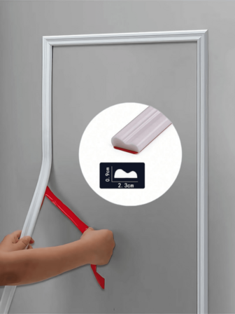 Eine Rolle elegante selbstklebende PVC-Dekorstreifen, 100 cm/400 cm/600 cm - flexibel und biegbar, geeignet für Wände, Böden und Schränke - einfach zu installieren, perfekt für europäischen Wohnstil, Bodendekor, Wandverkleidungen und Wohnaccessoires | stilvolle glänzende Oberfläche | PVC-Material