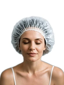 100个一次性塑料浴帽 - 非常适合染发和美容院！ - 彩色 - 查看 13