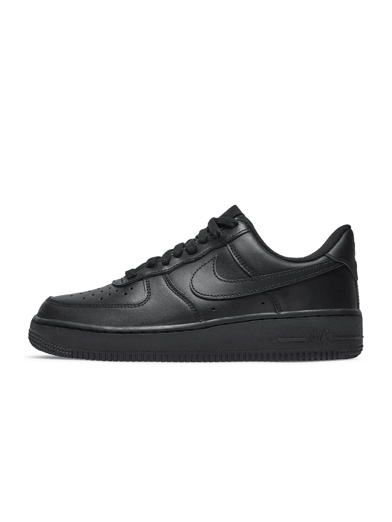 Nike AIR FORCE 1 07 女式休闲鞋，时尚白色撞色低帮厚底滑板鞋，百搭休闲运动鞋，适合日常穿着，男女通用设计 - 黑色 - 查看 1