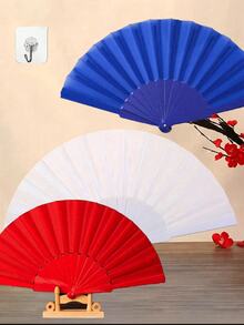 黑色经典折叠手扇，夏季降温佳品，优雅时尚的黑色折叠扇，方便携带，可轻松放入包中，适用于婚礼、派对、演出、舞蹈、家居装饰、节日、生日礼物、毕业礼物等多种场合。 - 彩色 - 查看 10