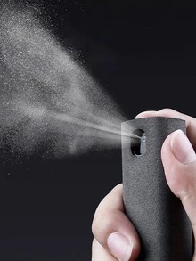 2 In 1 Microfiber Screen Cleaning Spray Set, Comes With Microfiber Cloth To Wipe Mobile Phone, Glasses Cleaning Cloth, Mobile Phone Cleaning Tool, Suitable For Mobile Phones, Tablets, Computers - Light Grey - View 5