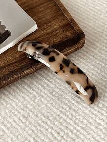 5 chiếc/1 chiếc Kẹp tóc lò xo cao cấp, thời trang dành cho bé gái, kẹp tóc kiểu Pháp cỡ lớn, phụ kiện cài tóc hình elip bóng bẩy, kẹp càng cua, kẹp tóc cài ngang, kẹp tóc cài dọc. - Nhiều màu - Xem 17