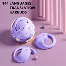 Wireless Bluetooth AI Translator Earbuds Real-Time Voice Translation Headphones 144 Languages For Travel