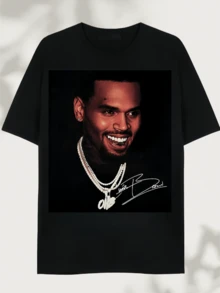 Men T-Shirts - 黑色 - 查看 1