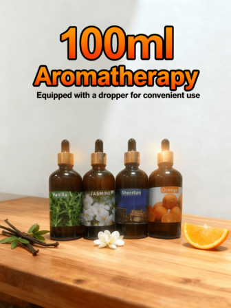 100ml 香薰精油瑜伽油植物精油用于加湿器扩散器水果花香薰香薰油茉莉薰衣草玫瑰橙子，客厅和浴室除臭，适用于扩散器、加湿器