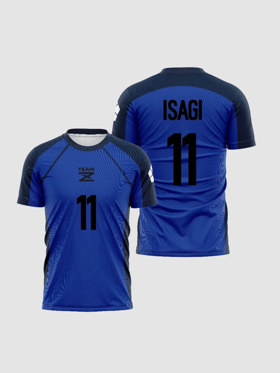 KOVSEE Áo bóng đá anime Blue Chain Z Team Isomaki số 11, áo bóng đá anime unisex, quà tặng anime cho nam hoặc nữ - Màu xanh lam - Xem 1