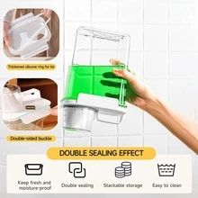 Airtight Kitchen Storage Containers, Moisture-Proof Cereal/Grain/Flour Canister With Measuring Cup, Spice Jars, Space-Saving See-Through Design For Easy Use - Multicolor - View 4