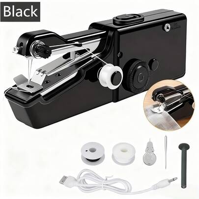 Portable Handheld Sewing Machine, Mini Cordless Electric Sewing Machine, Handheld Sewing Tool For Clothes, Pants, Ideal Gift For Mom
