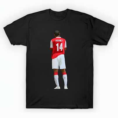Thierry Henry T-Shirt (2) unisex de la de algodón puro de alta densidad de 220 g. C-AmiS-eta uniS-ex 100 % aL-Godón de - Tejido de alta densidad. Apta para todo tipo de perS-onas, ya sean mujeres o hombres. Tejido duradero de alta C-Alidad apto para todas las estaciones, suave al tacto pero duradero. Tops transpirables. Conjuntos de otoño para mujer. Conjuntos de vaC-Aciones para mujer. Disfraz de Halloween para mujer.