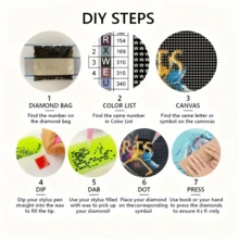 1 Set 5D Diamond Painting Kit - "Sakura Falling On Blue Eaves: Idyllic Spring Watertown With Boats On The Bridge" - Large Size Full Diamond Art DIY Diamond Painting Kit, Frameless Mosaic Full Round Acrylic Diamond Art DIY Diamond Painting Kit, Suitable For Home And Office Desktop Decor, Tabletop Decor And Wall Decor, Ideal Home Decor Gift For Living Room, Bedroom, Study - Multicolor - View 8