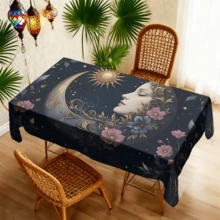 1/20 piezas Juego de manteles con elegante patrón de luna creciente y sol, adornado con motivos florales de estilo árabe, ideal para festivales islámicos, decoración de cocina, reuniones de restaurantes, regalos festivos. Duradero y fácil de mantener, adecuado para diversas ocasiones de decoración del hogar. - Multicolor - Ver 13