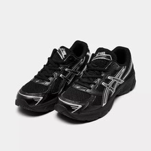 ASICS Gel 1130 Abrasion Resistant Rebound Breathable Support Low Top Kids' Running Shoes Black Silver Teenagers 1204A169-001 | Cushioned Performance, Lightweight Comfort - 黑色 - 查看 3