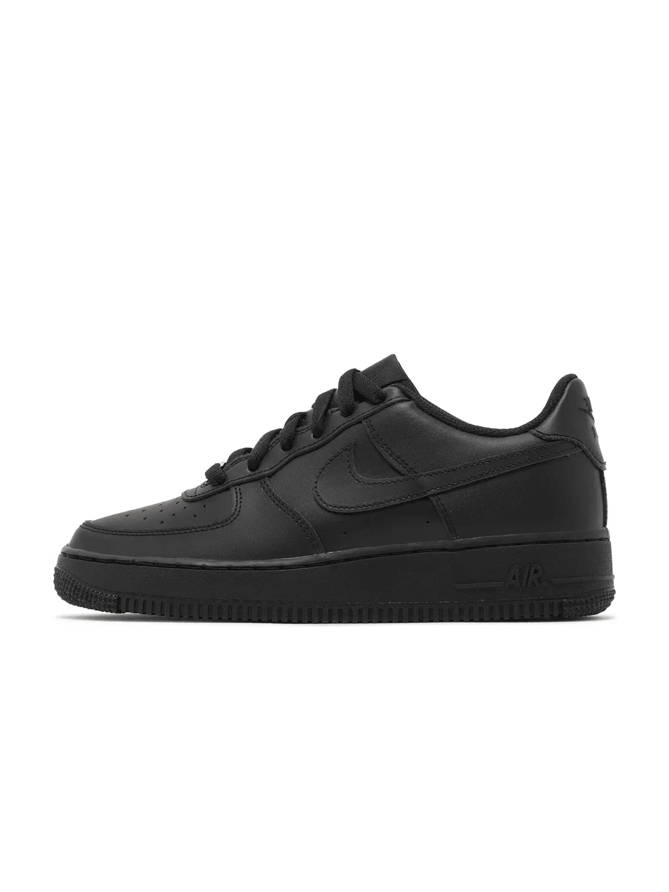 Nike Giày thể thao thường ngày Air Force 1 LE dành cho thanh thiếu niên, thoáng khí, nhẹ, đa năng, đi làm hàng ngày, màu trắng FV5951-001 - đen - Xem 1